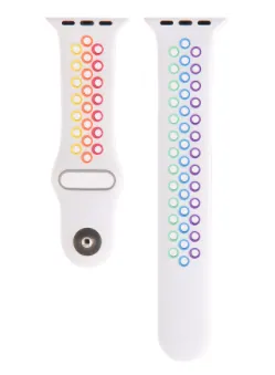 Worth Every Penny Apple Watch Sport Strap (White/Rainbow)  Almost Gone!