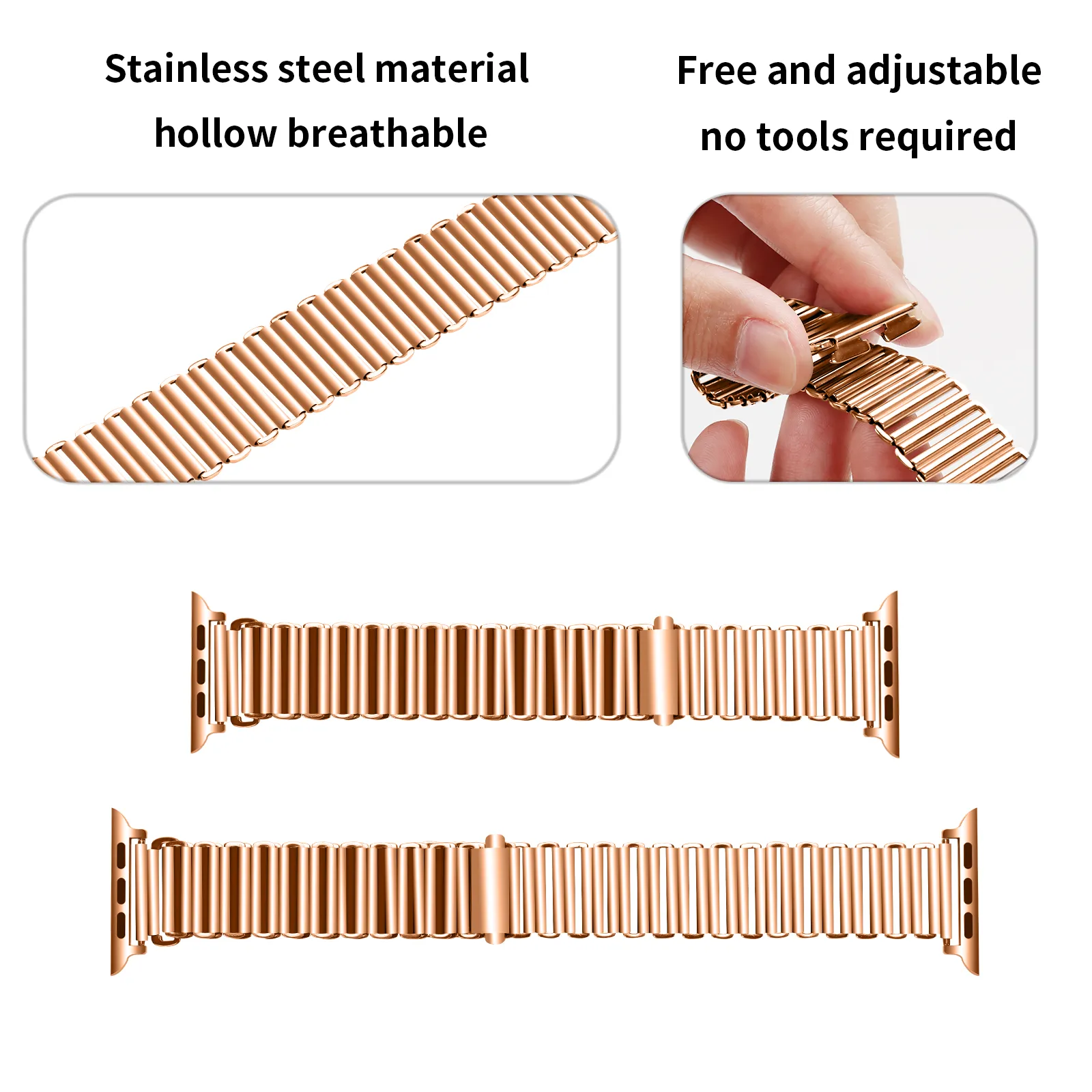 Worth Every Penny Apple Watch Steel Loop Strap (Rose Gold)  Ends Soon!