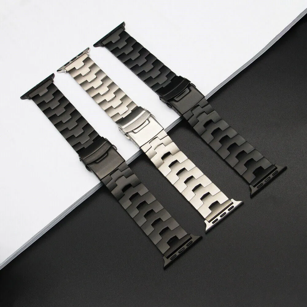 Worth Every Penny Apple Watch Titanium Grain Strap (Black)  Last Few Pieces!