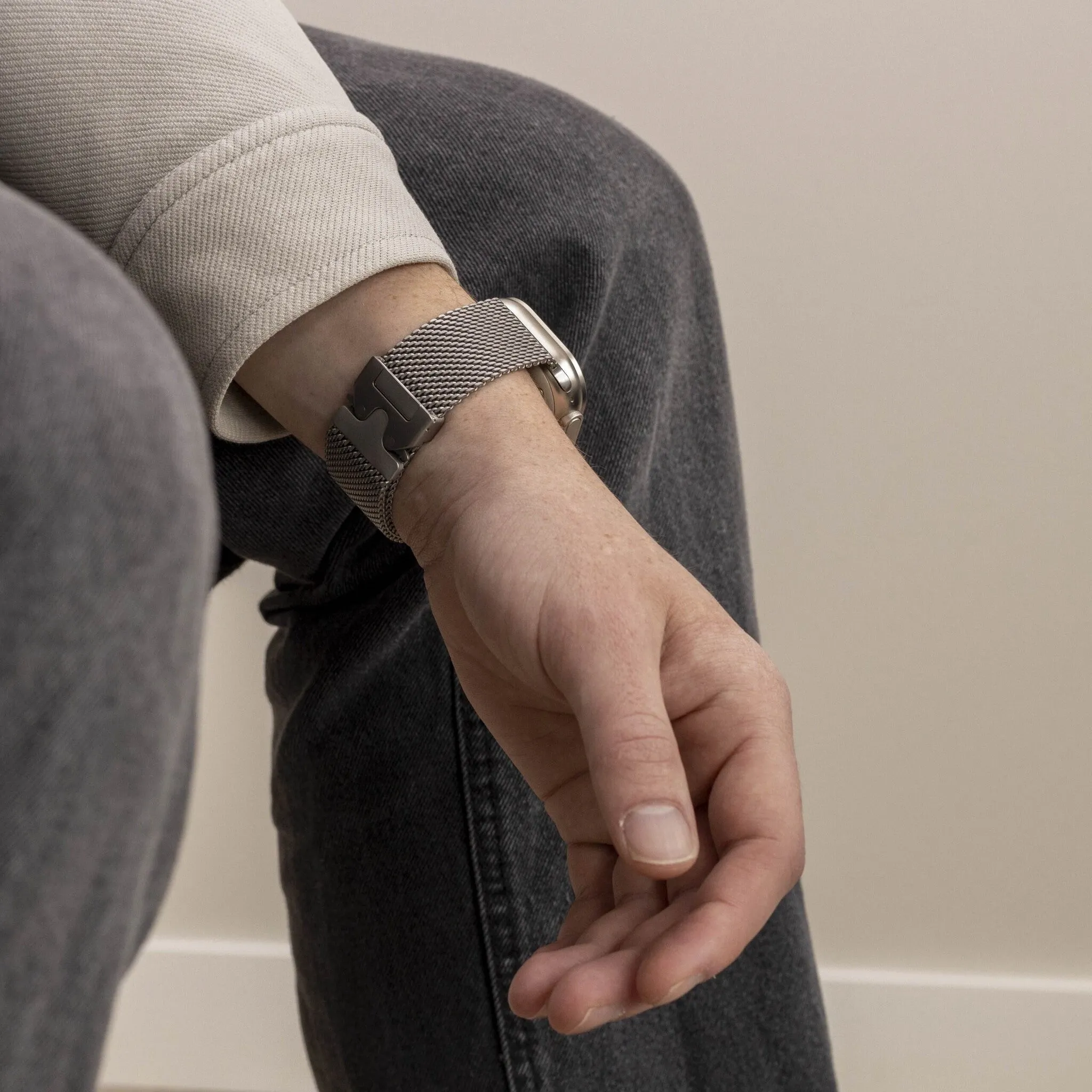 Worth Every Penny Apple Watch Titanium Milanese Strap (Titanium)  Limited Stock!