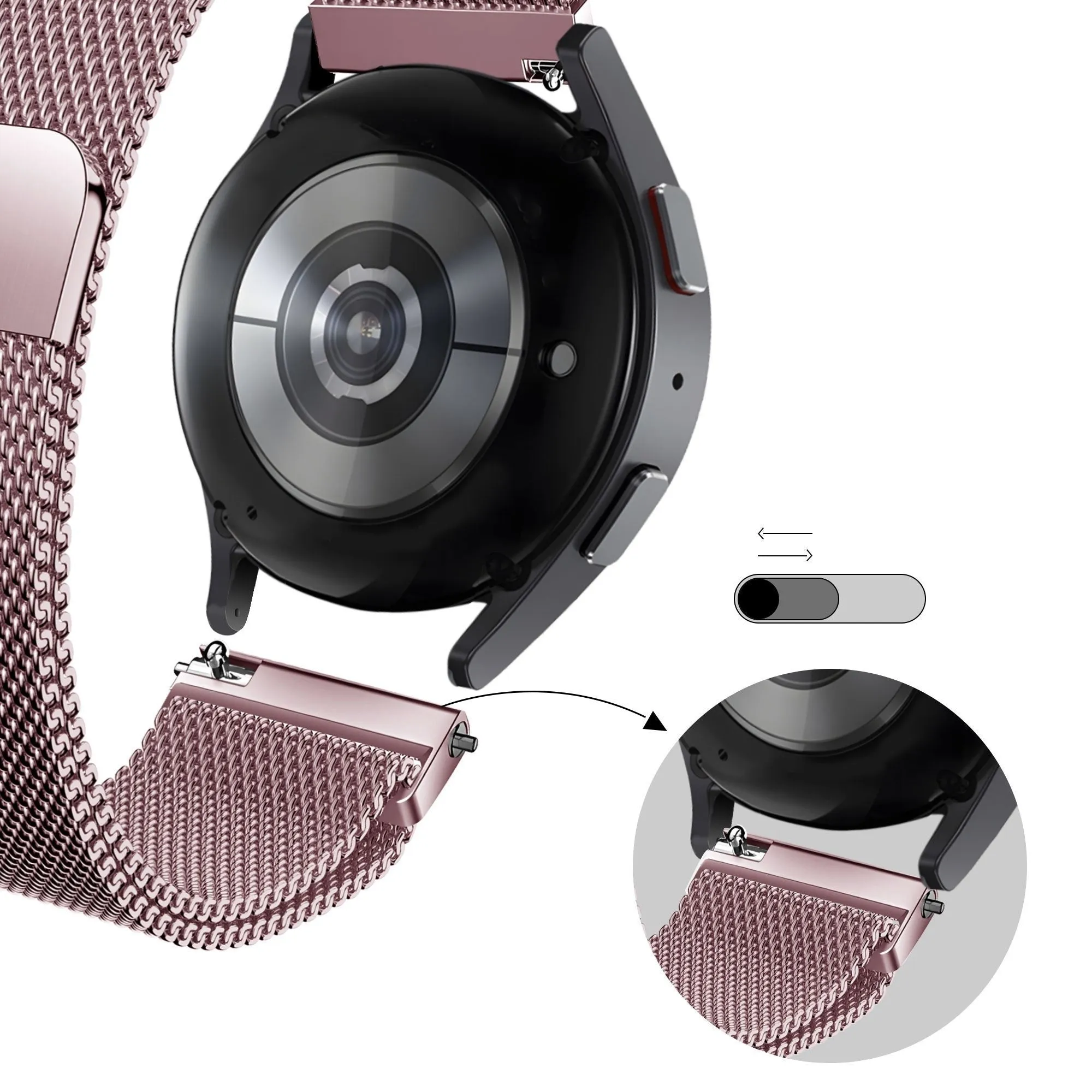 Worth Every Penny Bandz Amazfit GTS 2 Milanese Loop Strap (Pink)  Stylish & Comfortable
