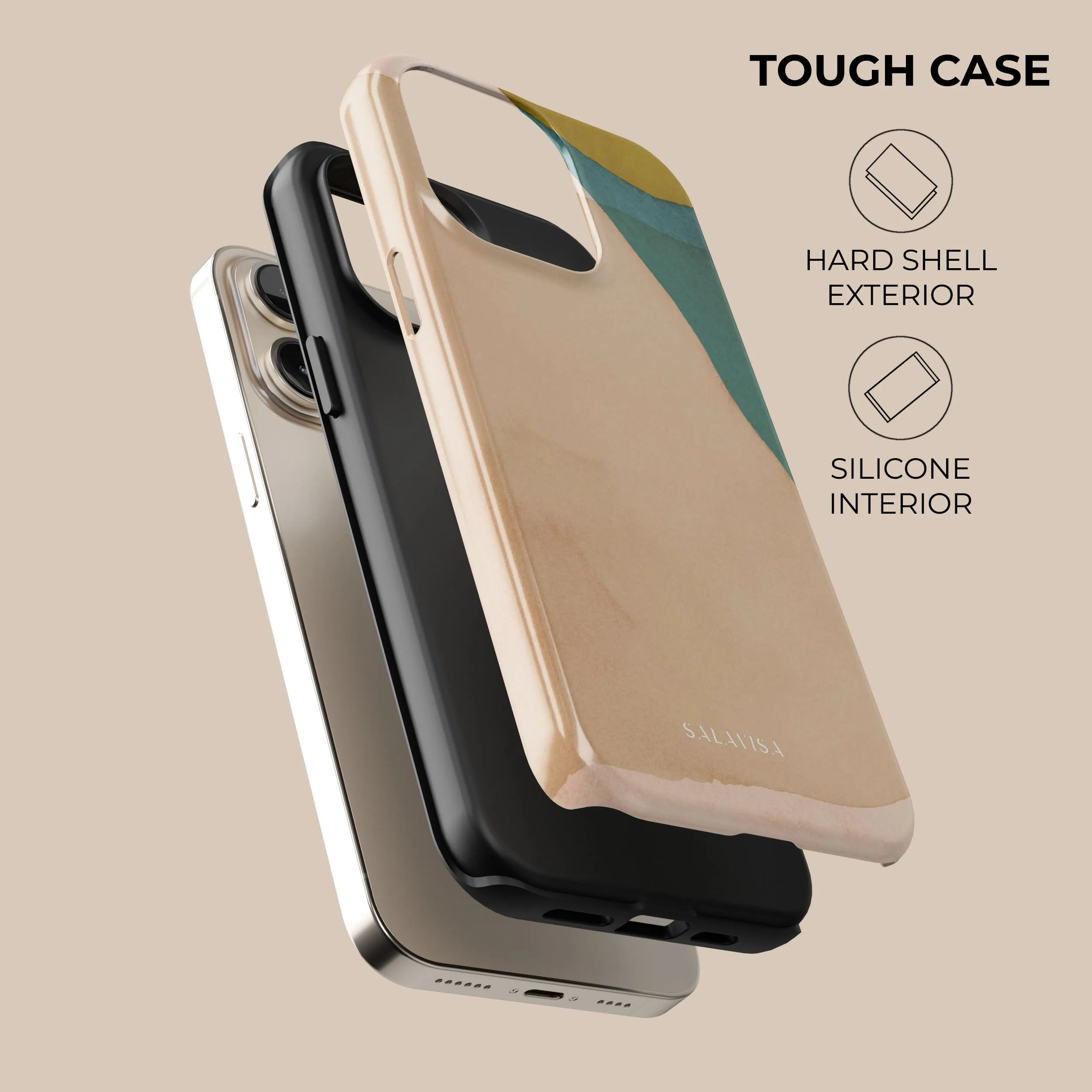 Worth Every Penny Beige Canvas Phone Case  Last Few Pieces!
