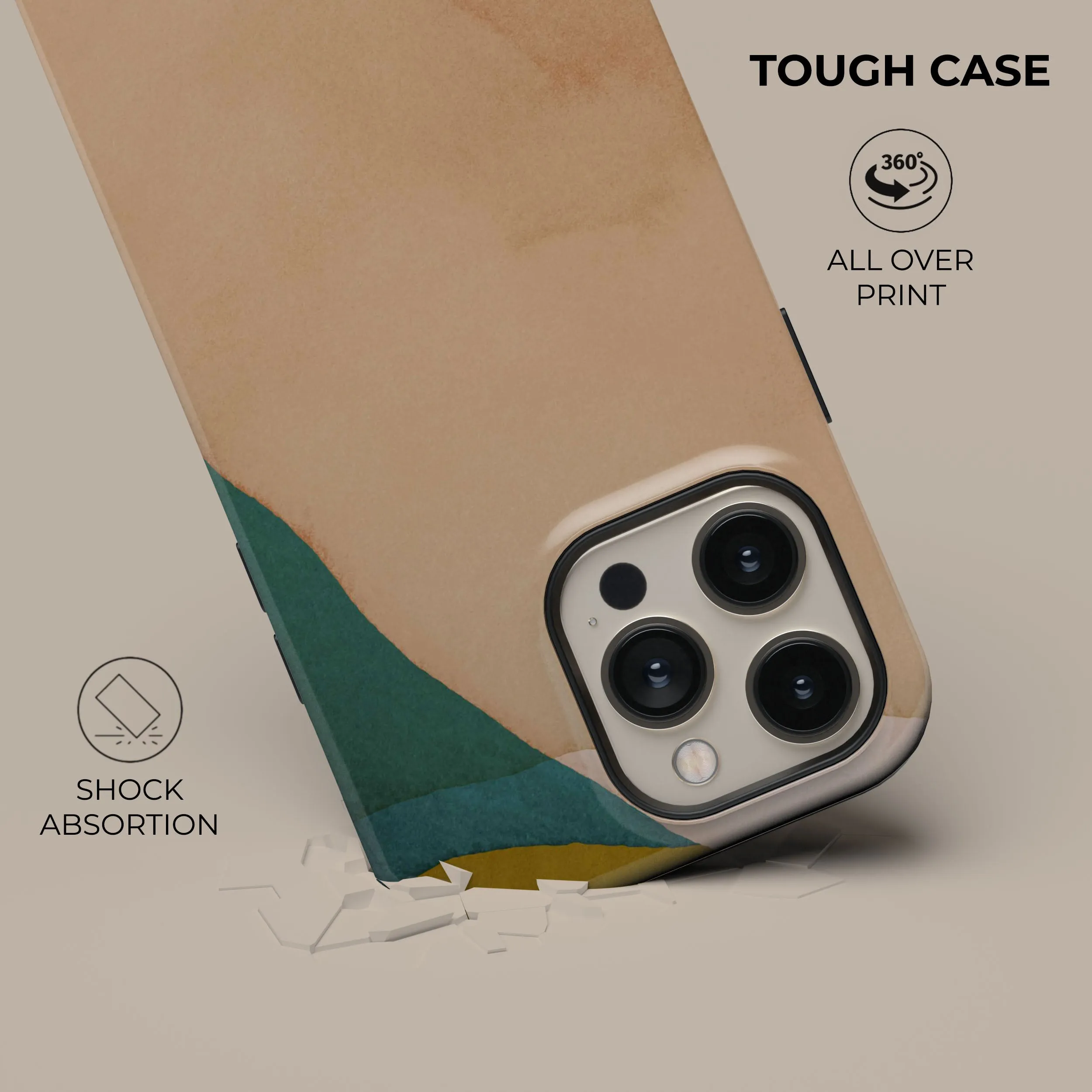 Worth Every Penny Beige Canvas Phone Case  Last Few Pieces!