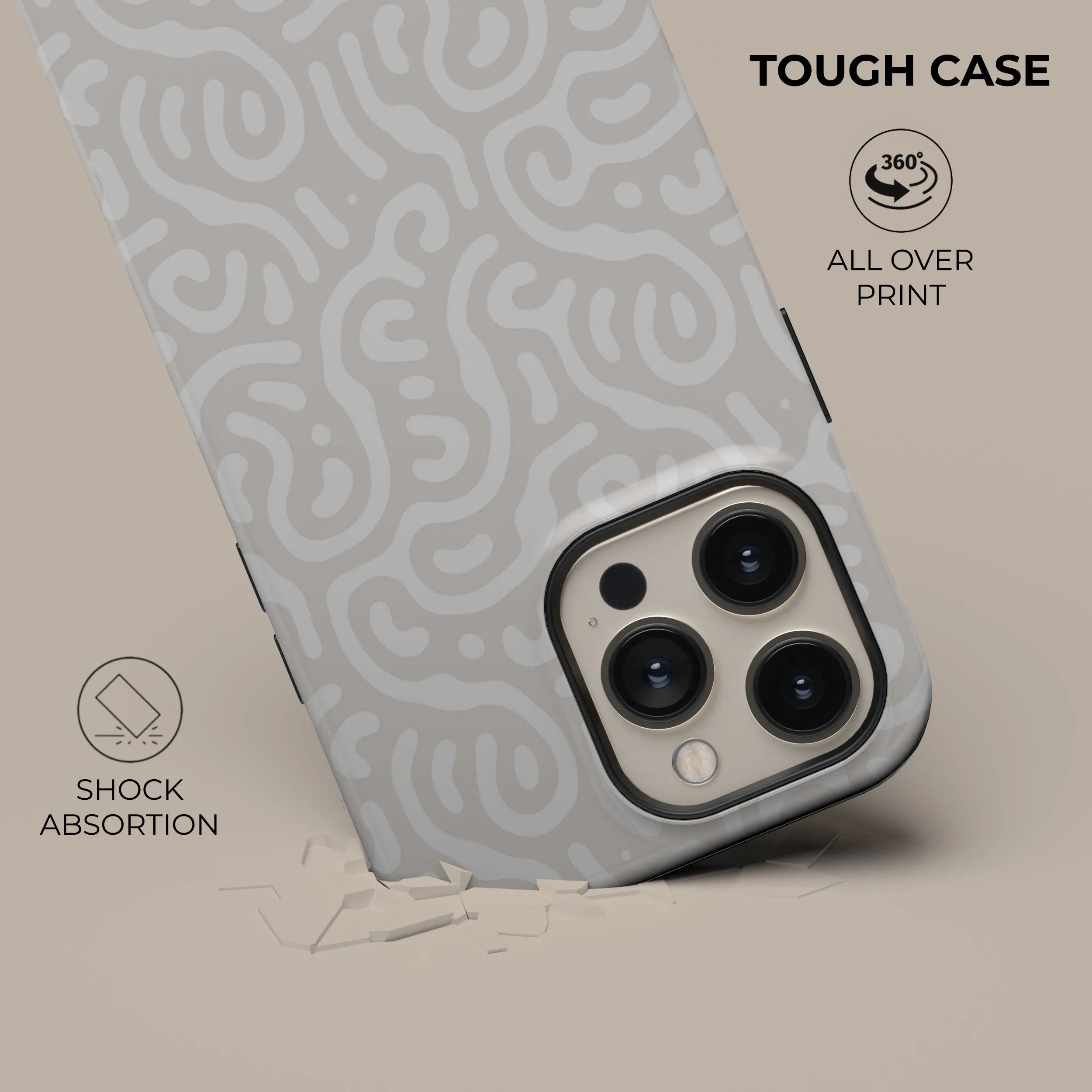 Worth Every Penny Beige Curl Phone Case  Going Fast!