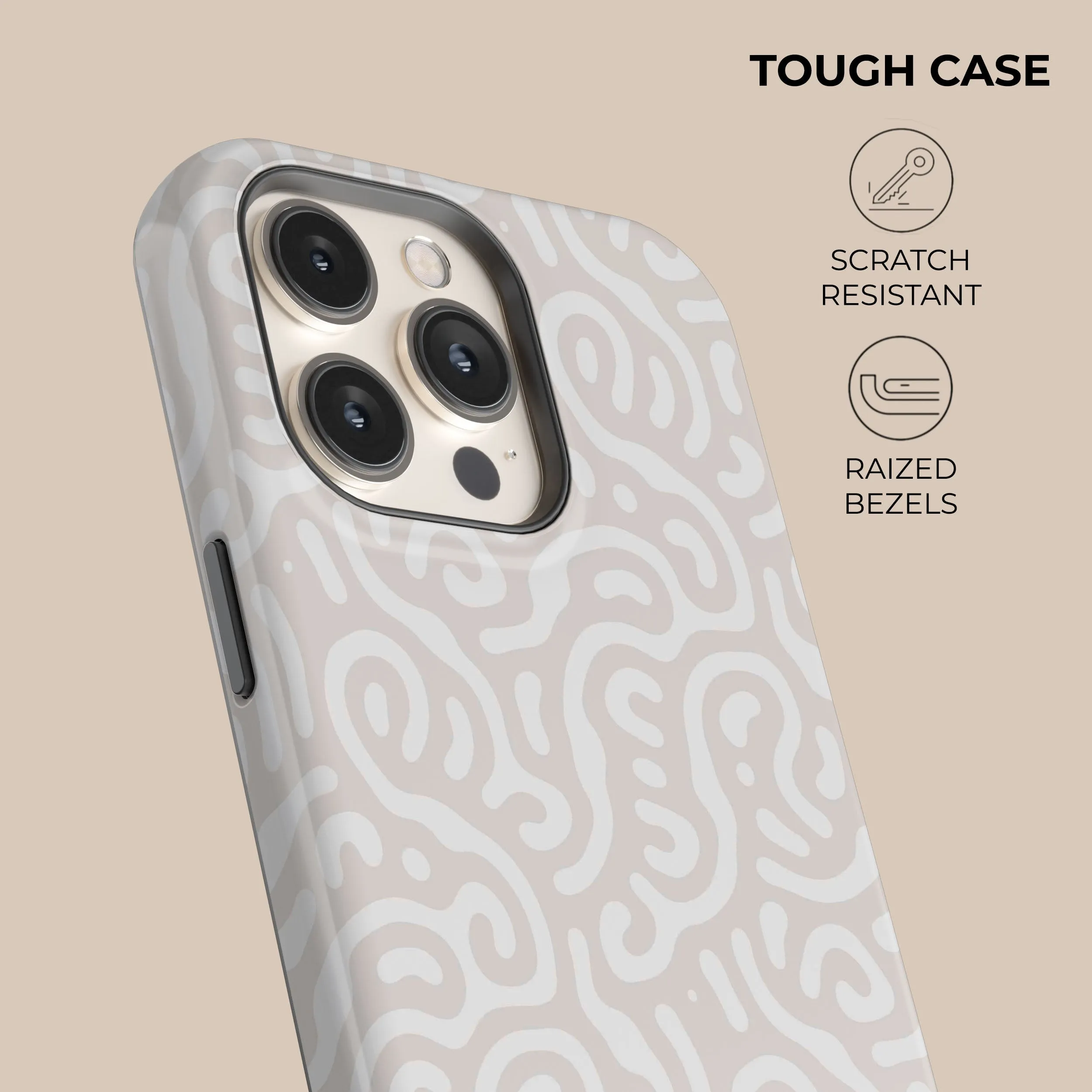 Worth Every Penny Beige Curl Phone Case  Going Fast!