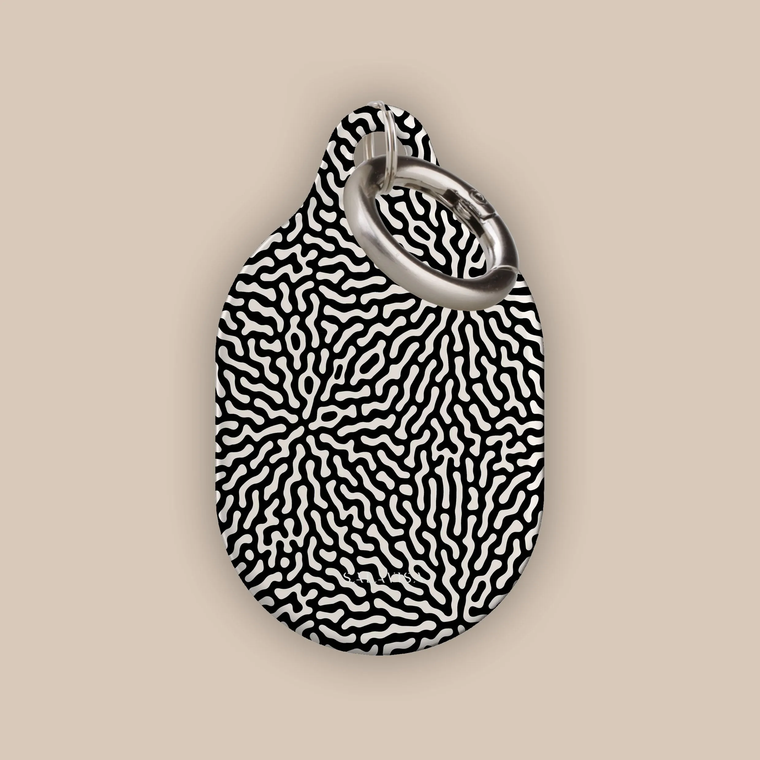 Worth Every Penny Black & White Tweed AirTag Holder  Dont Miss Out!