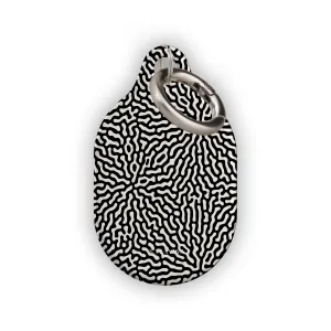 Worth Every Penny Black & White Tweed AirTag Holder  Dont Miss Out!