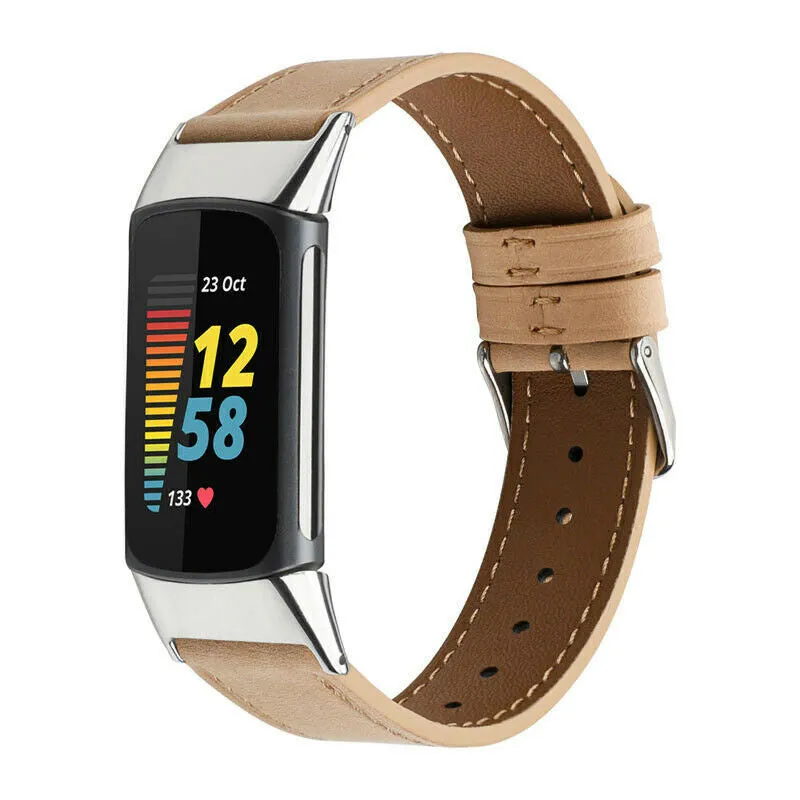 Worth Every Penny Fitbit Charge 6 Leather Strap (Apricot)  Limited Release!