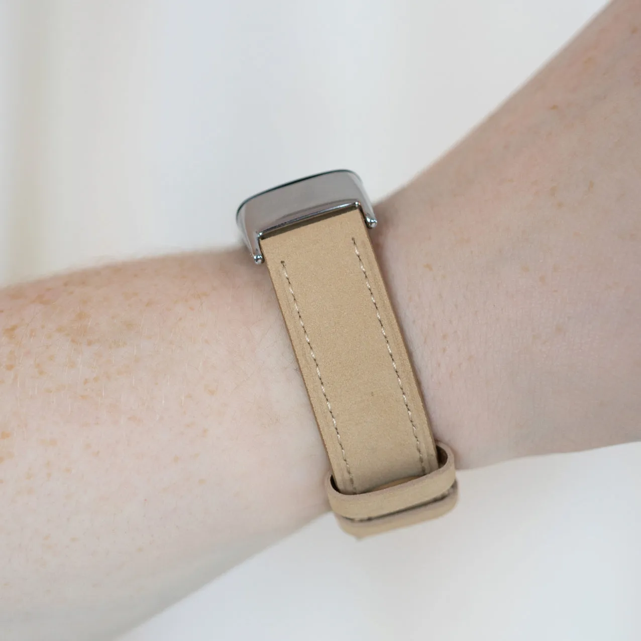 Worth Every Penny Fitbit Charge 6 Leather Strap (Apricot)  Limited Release!