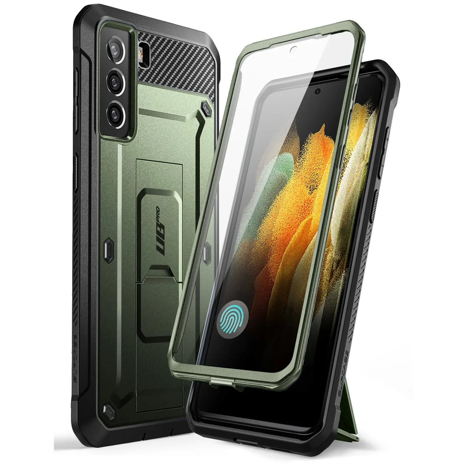 Worth Every Penny Galaxy S21 FE Unicorn Beetle PRO Rugged Case-Dark Green  Today Only!
