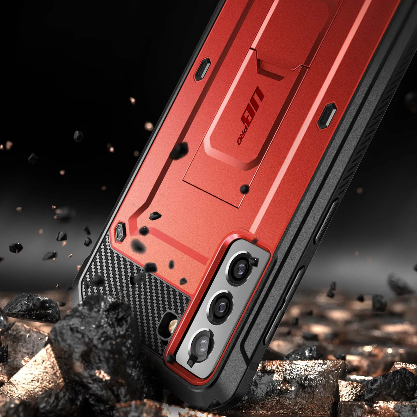 Worth Every Penny Galaxy S21 Unicorn Beetle Pro Rugged Case-Metallic Red  Limited Release!