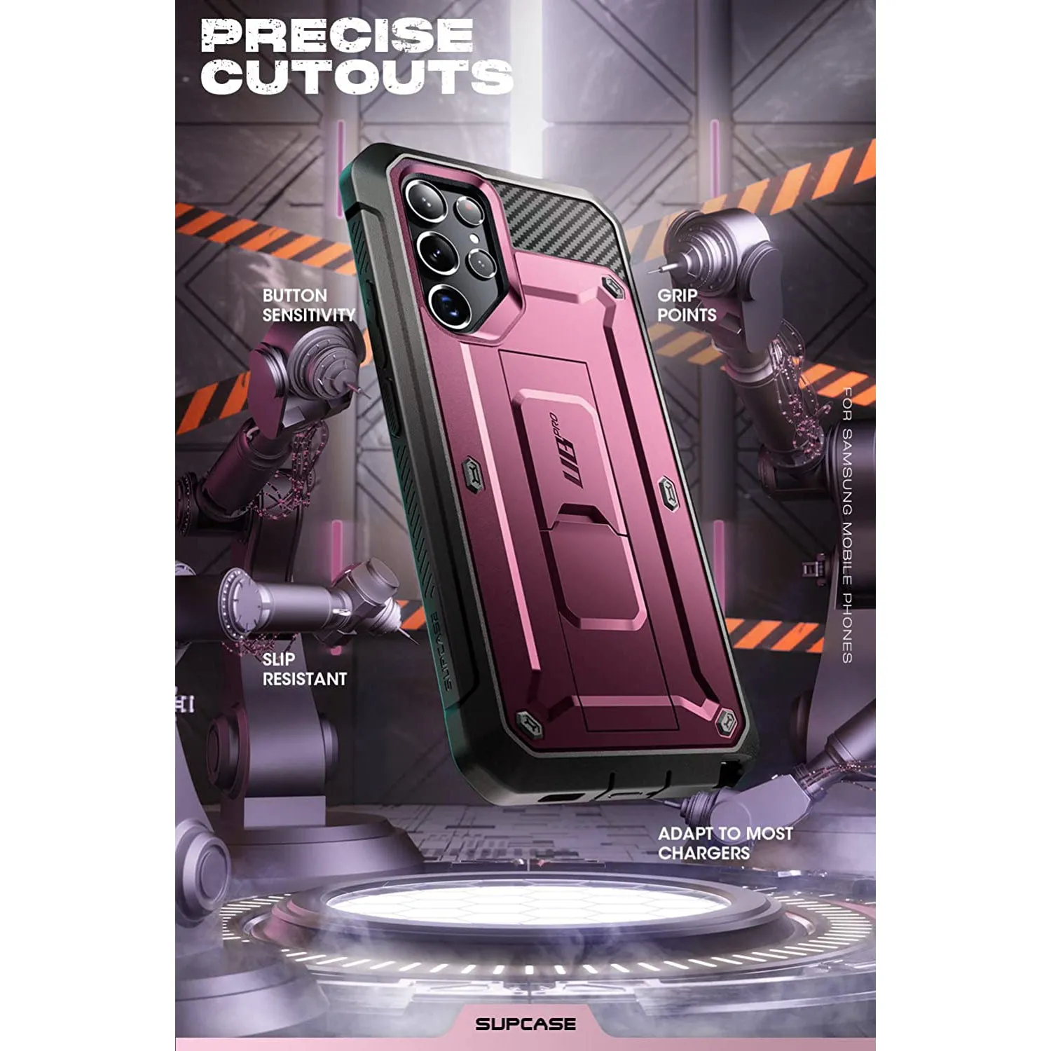 Worth Every Penny Galaxy S22 Ultra Unicorn Beetle PRO Screen Protector Case-Burgundy  Last Few Pieces!