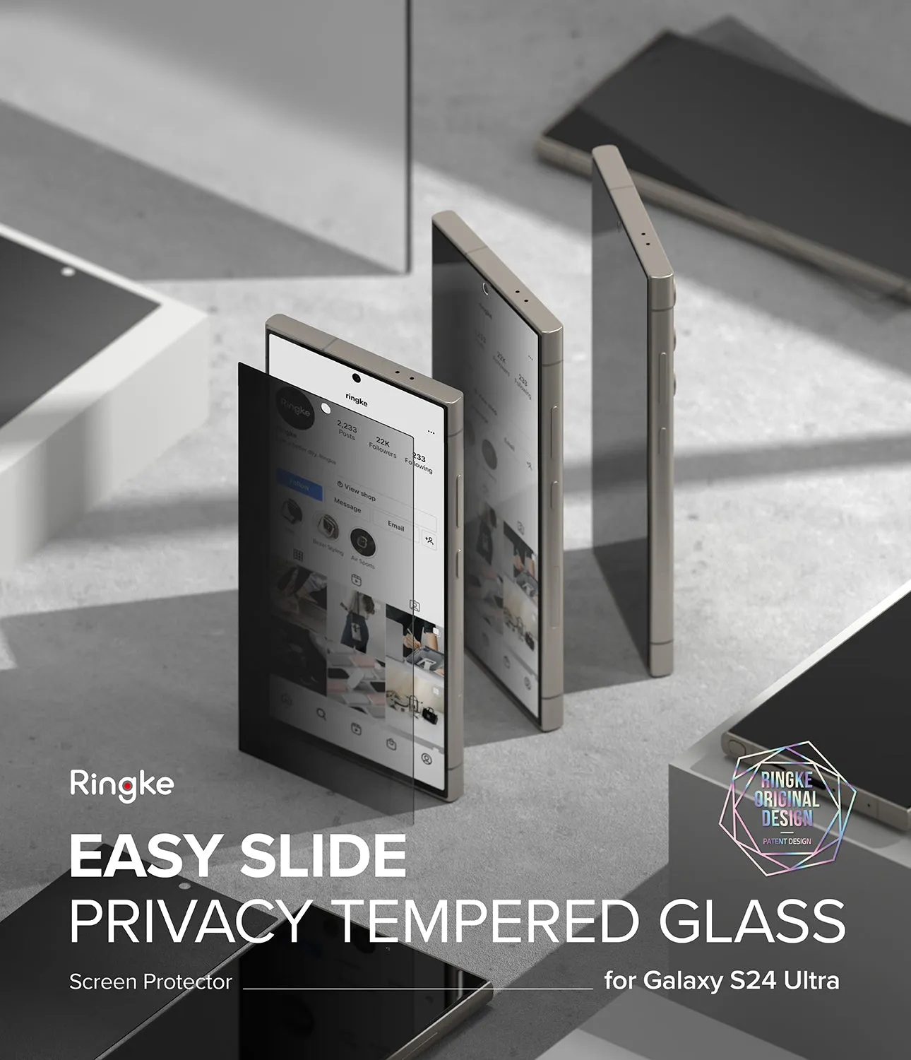 Worth Every Penny Galaxy S24 Ultra Screen Protector | Easy Slide Privacy Tempered Glass  Stylish & Comfortable
