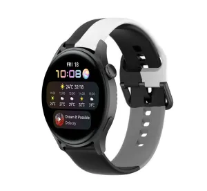 Worth Every Penny Huawei Watch 3 (Pro) Sport Strap (Black-White-Grey)  Last Few Pieces!