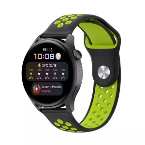 Worth Every Penny Huawei Watch 3 (Pro) Sport Strap (Black/Green)  Ends Soon!