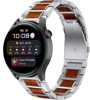 Worth Every Penny Huawei Watch 3 (Pro) Wood/Steel Strap (Silver)  Limited Availability!