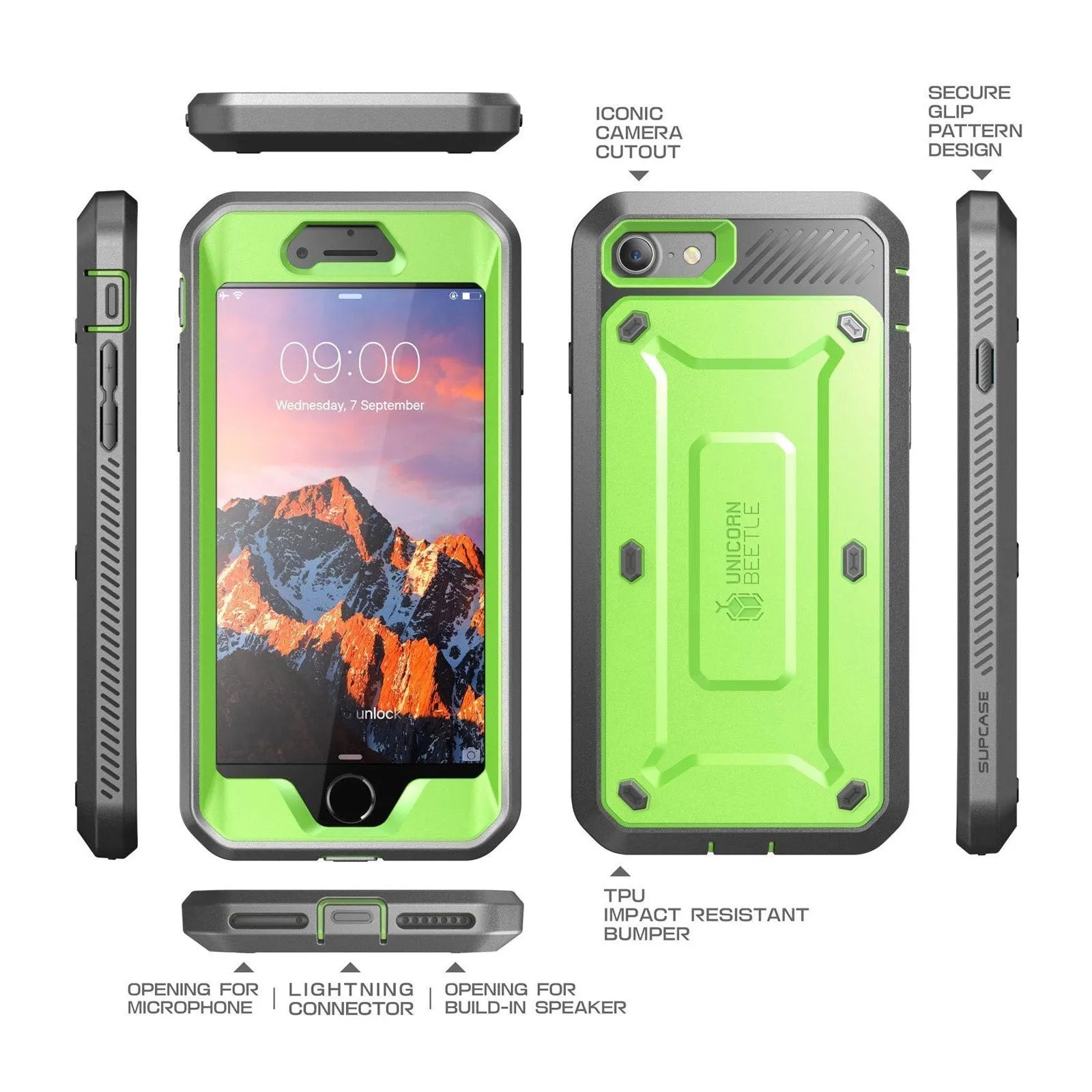 Worth Every Penny iPhone 7 / 8 Unicorn Beetle Pro Full-Body Case-Green  Stylish & Comfortable