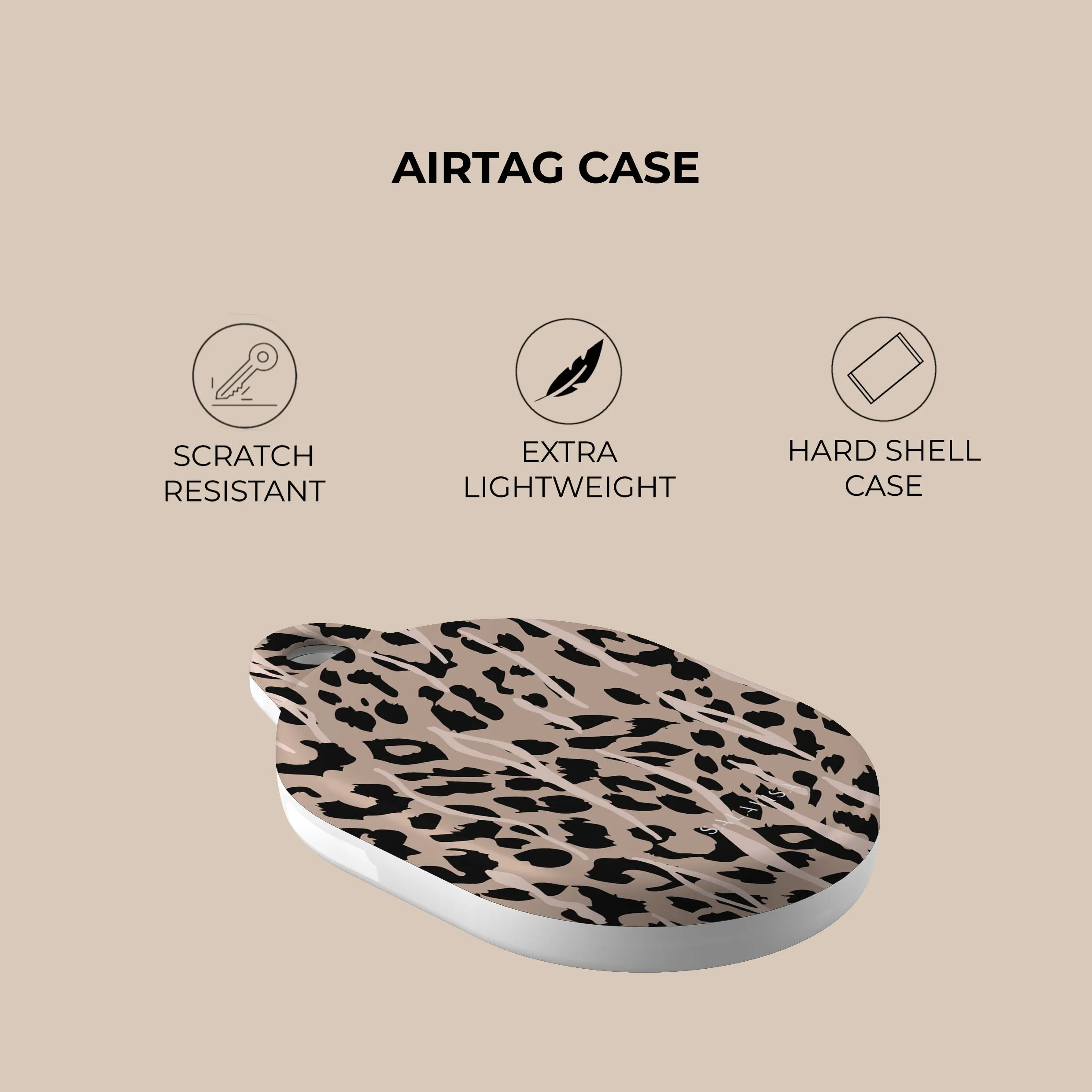 Worth Every Penny Leopard Skin AirTag Holder  Stylish & Comfortable