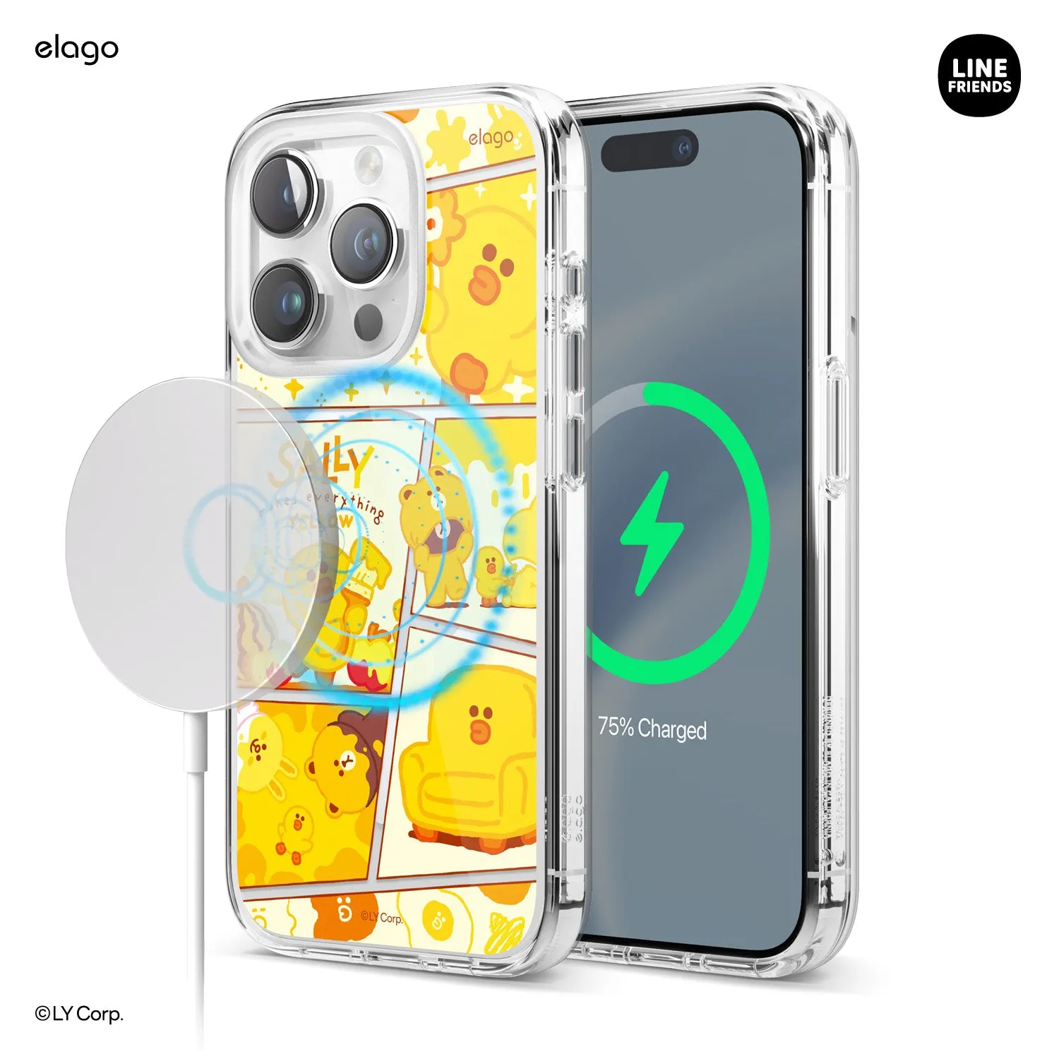 Worth Every Penny LINE FRIENDS | elago MagSafe Yellow Sally Case for iPhone 15 Pro  Going Fast!