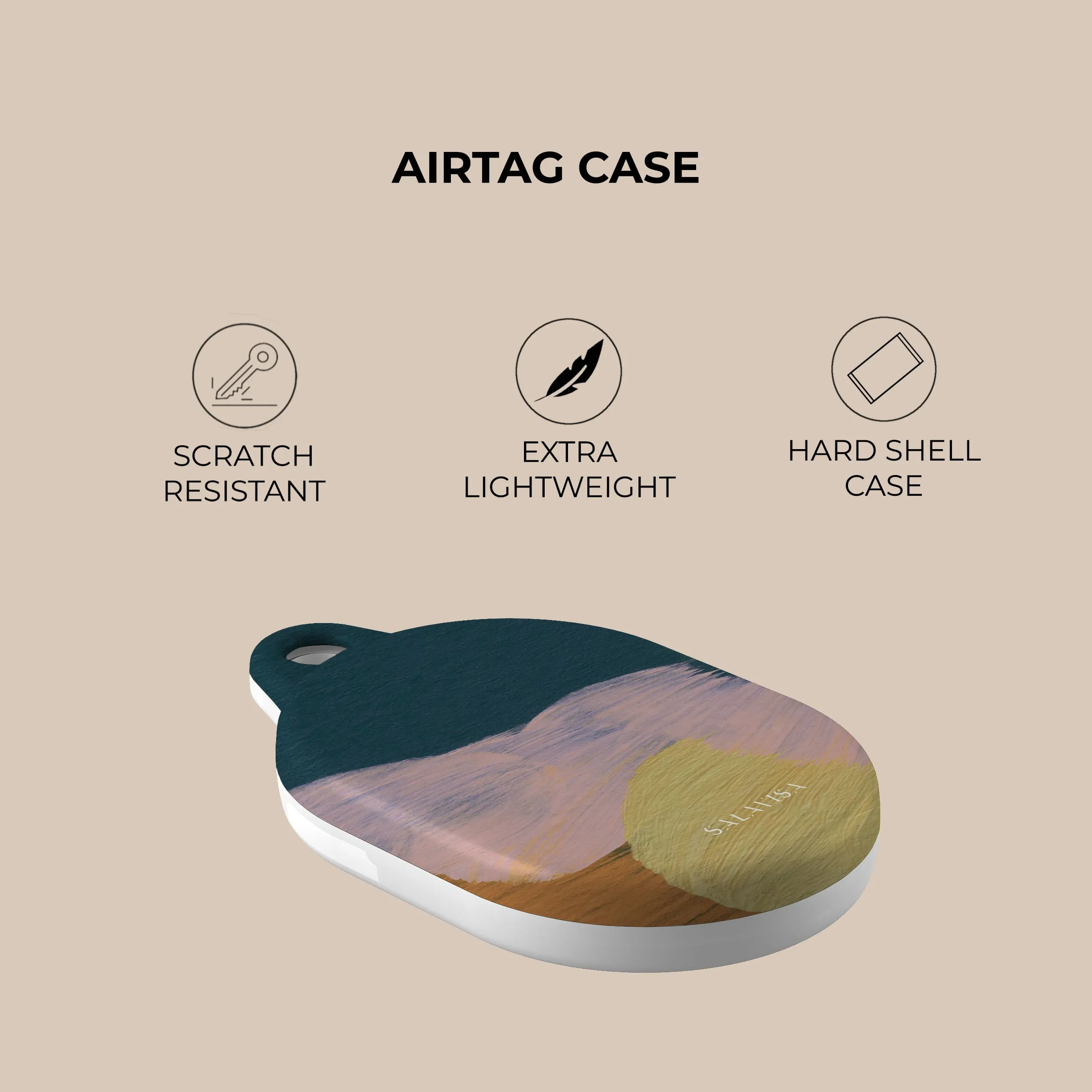 Worth Every Penny Pale Canvas AirTag Holder  Today Only!