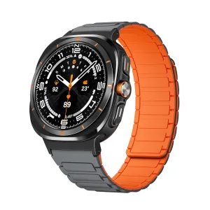 Worth Every Penny Samsung Galaxy Watch Ultra Magnetic Silicone Strap (Gray/Orange)  Limited Stock!