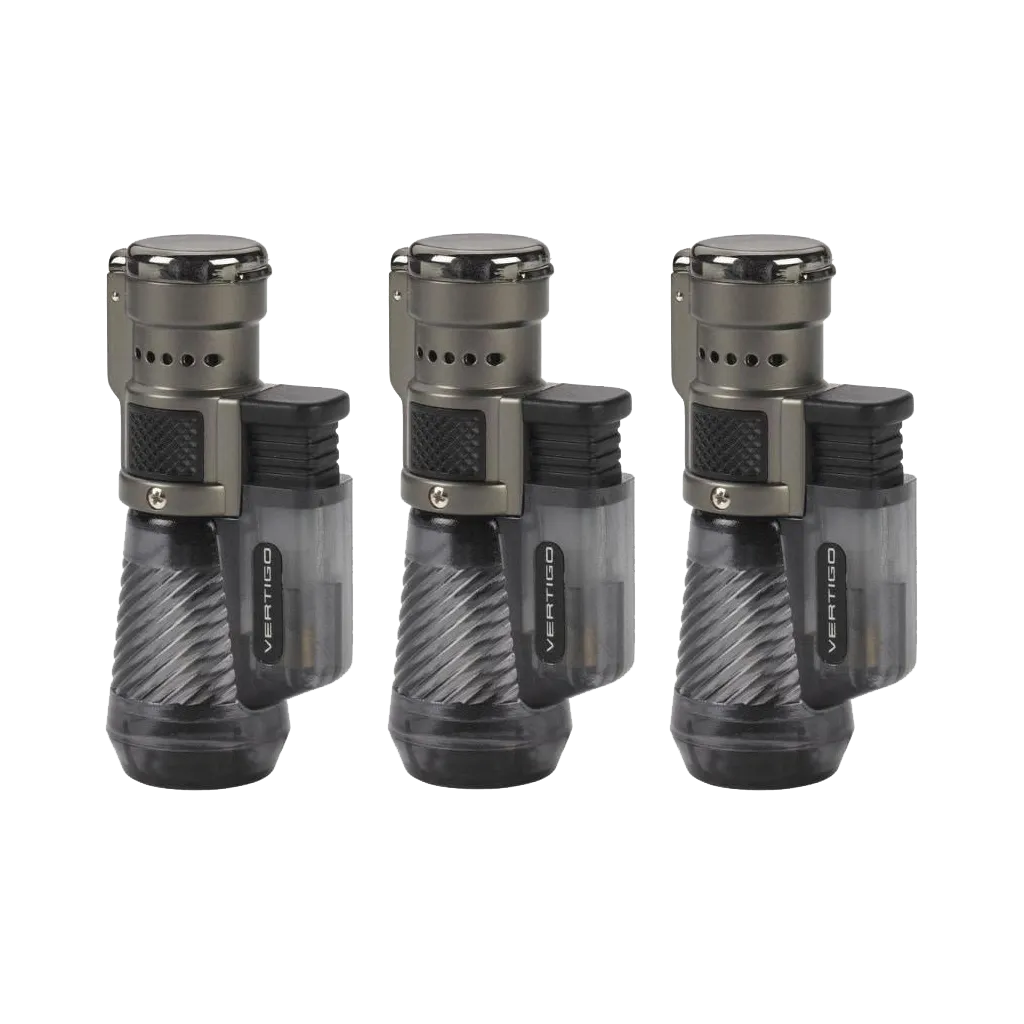 Worth Every Penny Vertigo Cyclone Triple Torch Lighter Charcoal  Almost Gone!