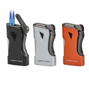 Worth Every Penny Vertigo Nitro Double Torch Lighter with Cigar Punch  Stylish & Comfortable