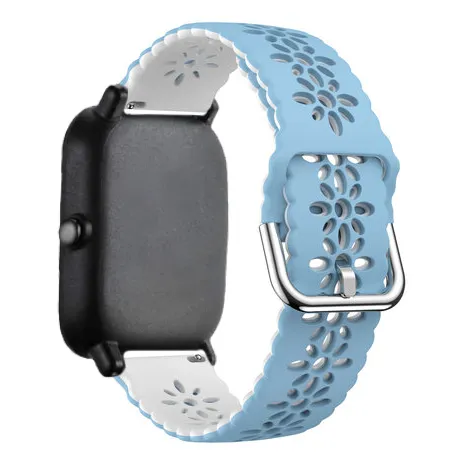 Worth Every Penny Xiaomi Amazfit GTS Silicone Strap Patterned (Light Blue/White)  Going Fast!