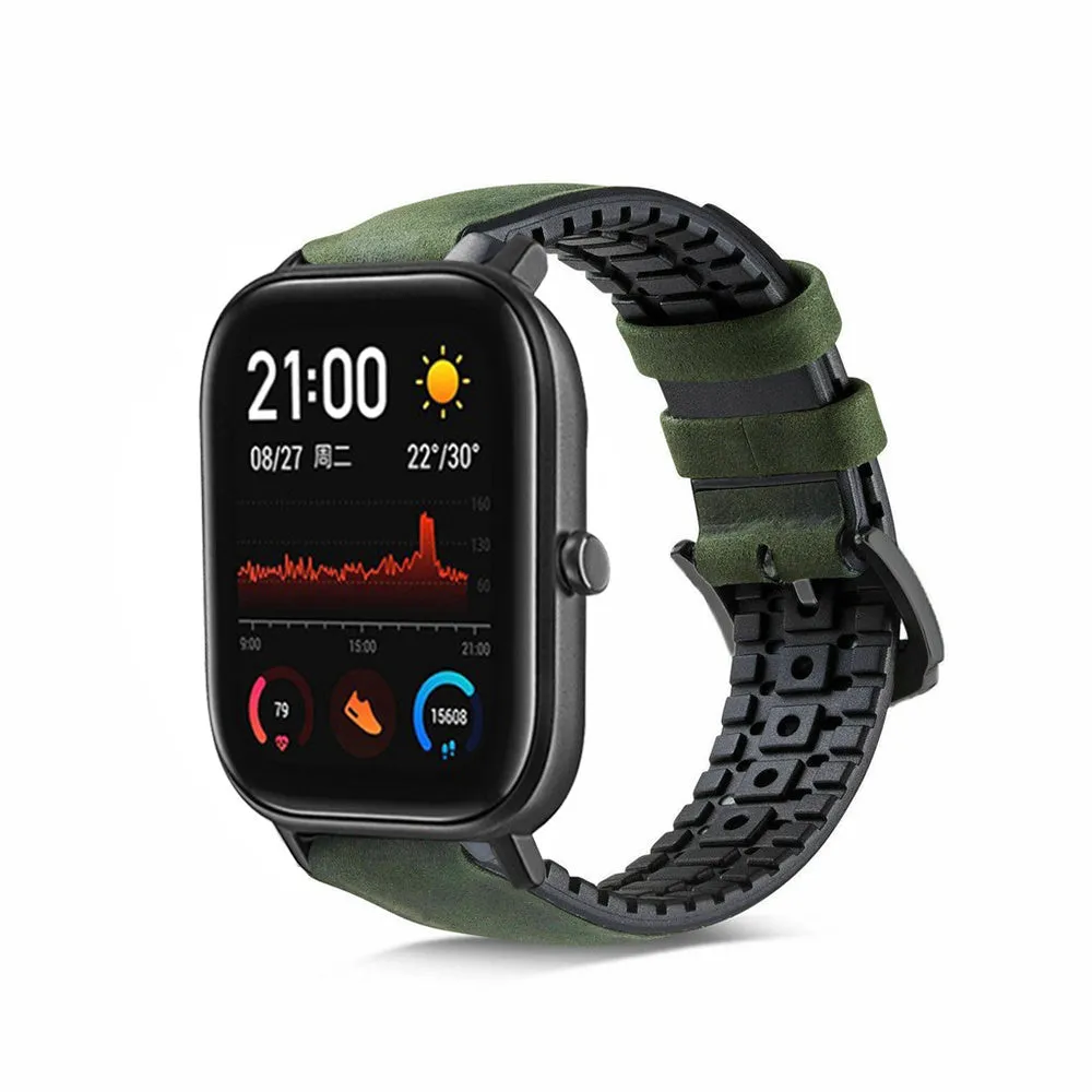 Worth Every Penny Xiaomi Amazfit GTS Silicone/Leather Strap (Green)  Almost Sold Out!