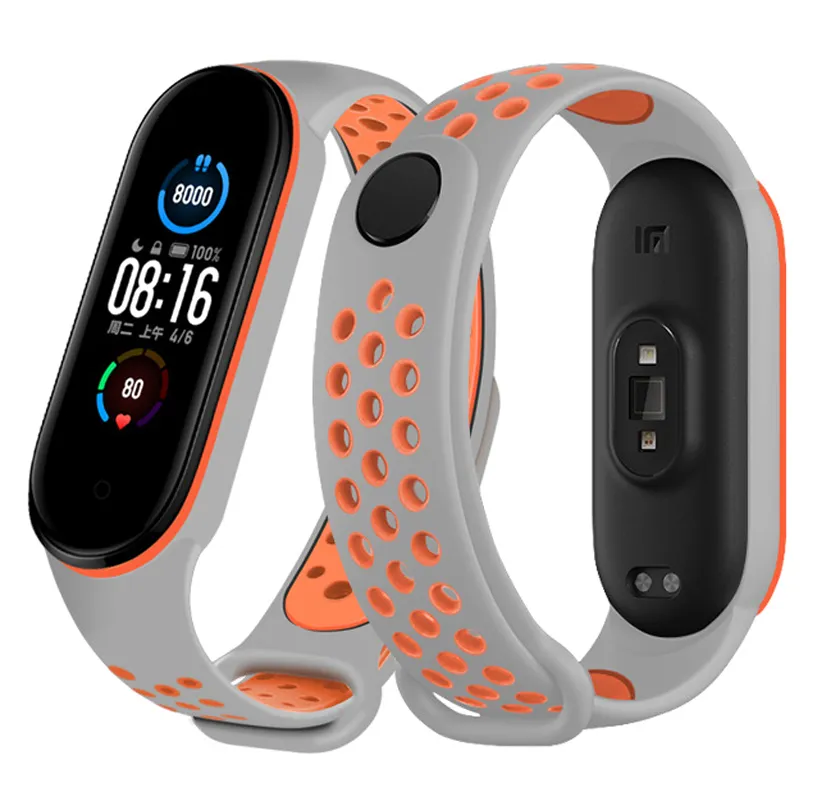 Worth Every Penny Xiaomi Mi Band 6 Sport Strap (Grey/Orange)  Limited Release!
